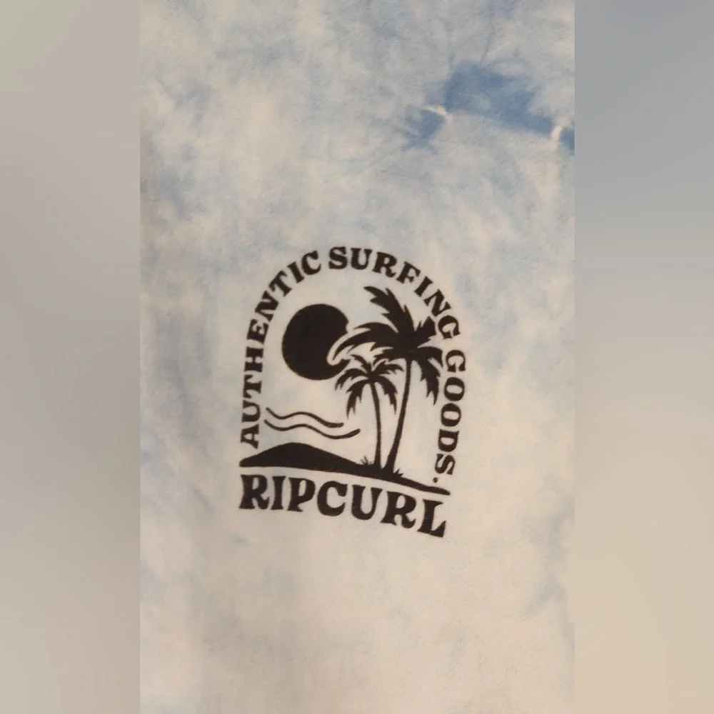 Rip Curl Cloud Tie-Dye Cotton Hoodie in Men’s Blue/White Size Large - Picture 6 of 10